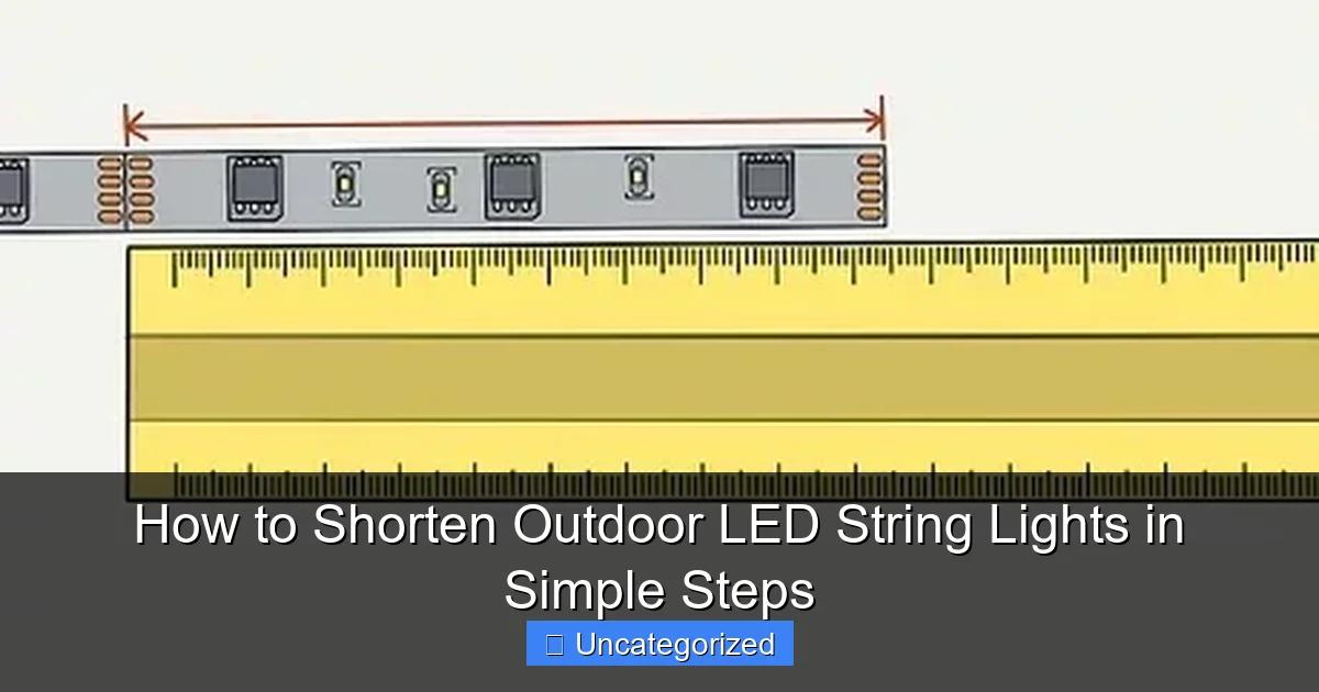 How to Shorten Outdoor LED String Lights in Simple Steps