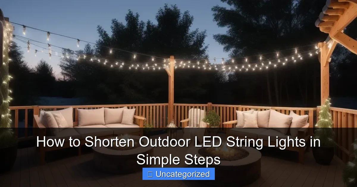 How to Shorten Outdoor LED String Lights in Simple Steps