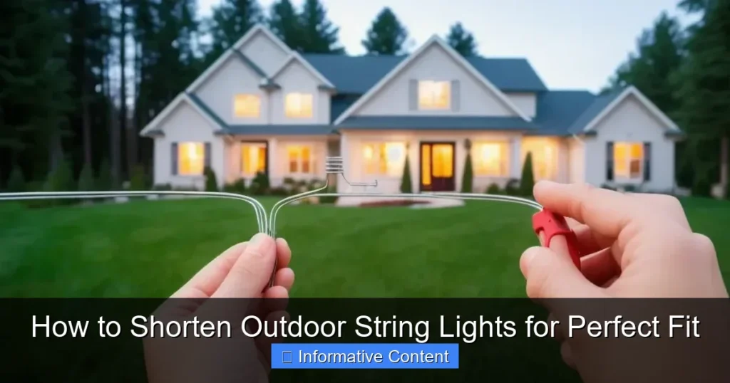 How to Shorten Outdoor String Lights for Perfect Fit