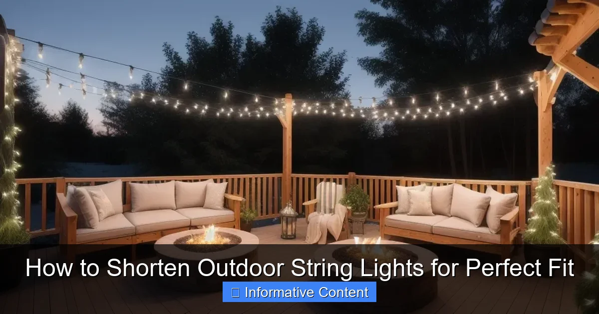 How to Shorten Outdoor String Lights for Perfect Fit