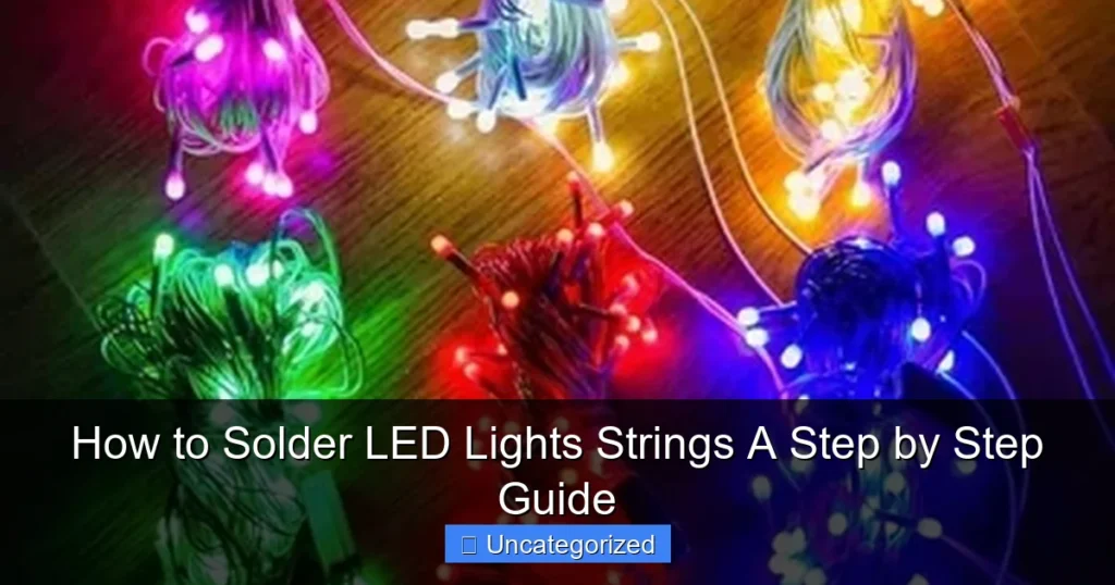 How to Solder LED Lights Strings A Step by Step Guide