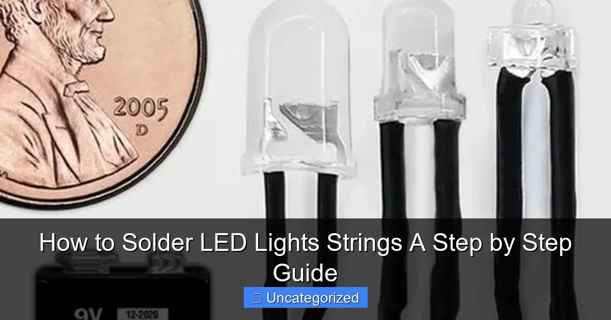 How to Solder LED Lights Strings A Step by Step Guide