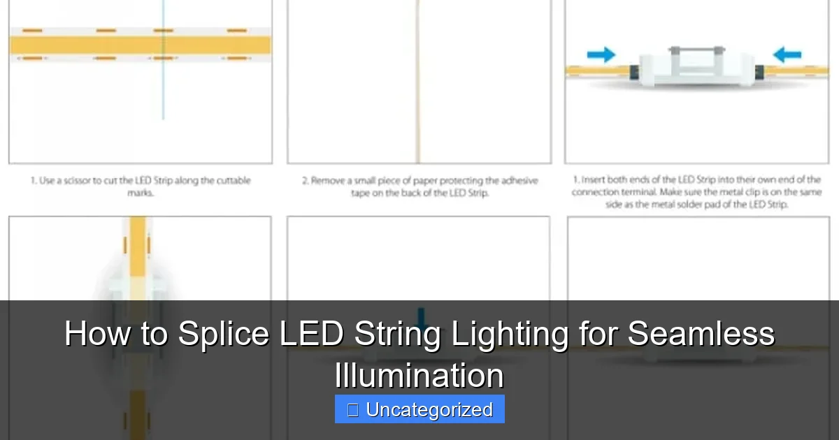 How to Splice LED String Lighting for Seamless Illumination
