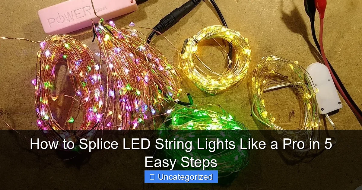 How to Splice LED String Lights Like a Pro in 5 Easy Steps