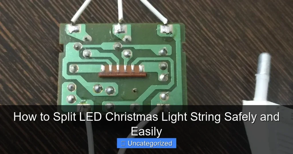 How to Split LED Christmas Light String Safely and Easily