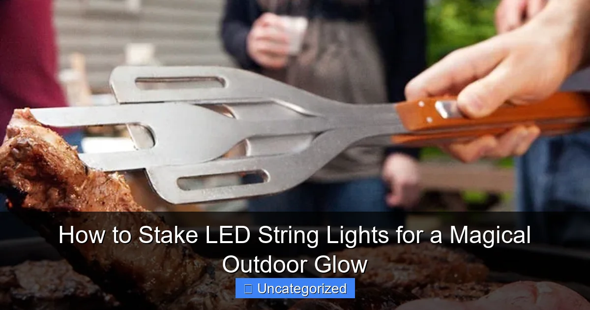 How to Stake LED String Lights for a Magical Outdoor Glow