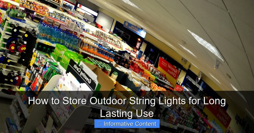 How to Store Outdoor String Lights for Long Lasting Use
