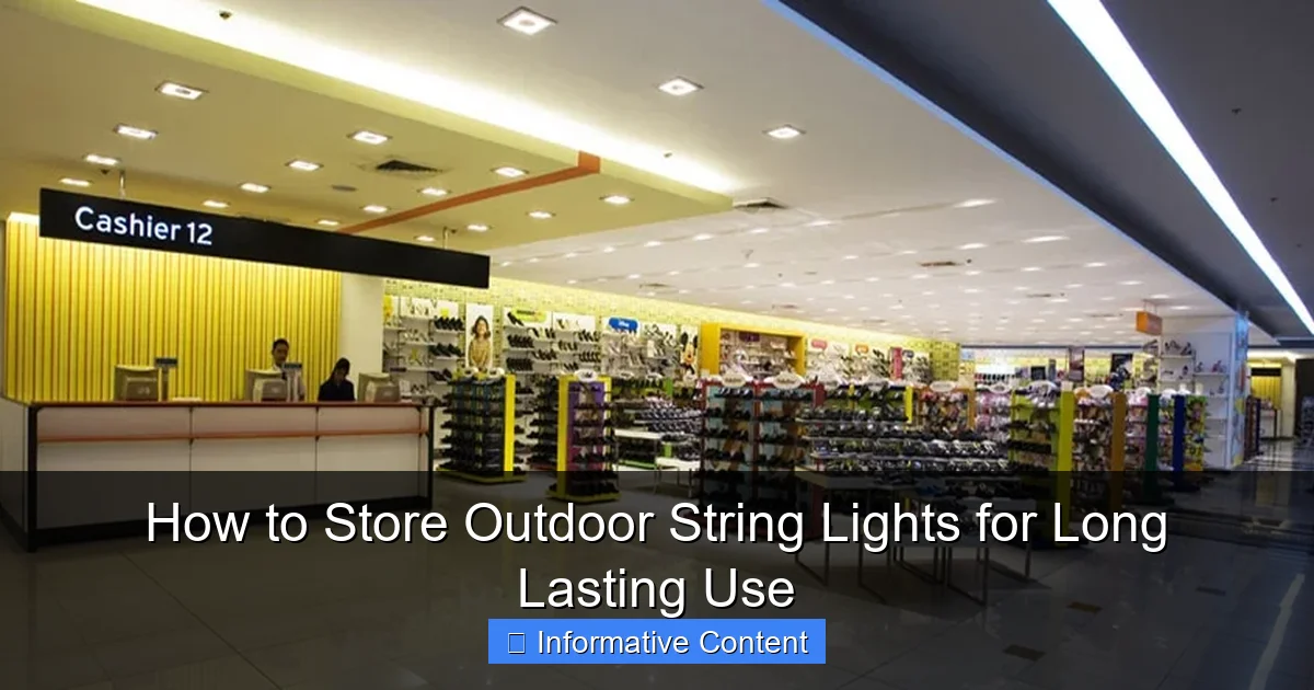 How to Store Outdoor String Lights for Long Lasting Use