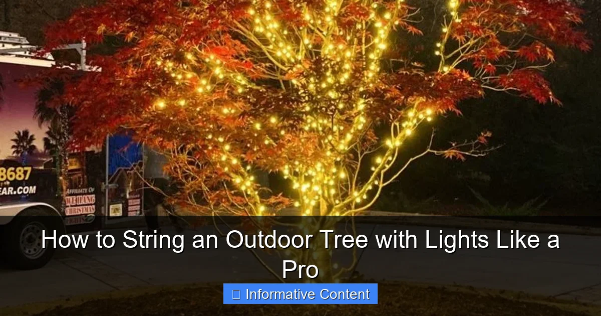 How to String an Outdoor Tree with Lights Like a Pro