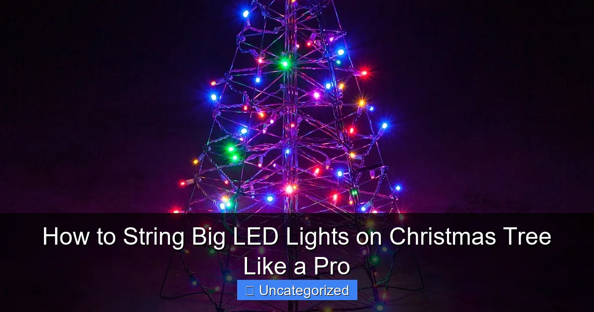How to String Big LED Lights on Christmas Tree Like a Pro