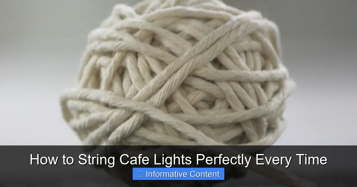 How to String Cafe Lights Perfectly Every Time