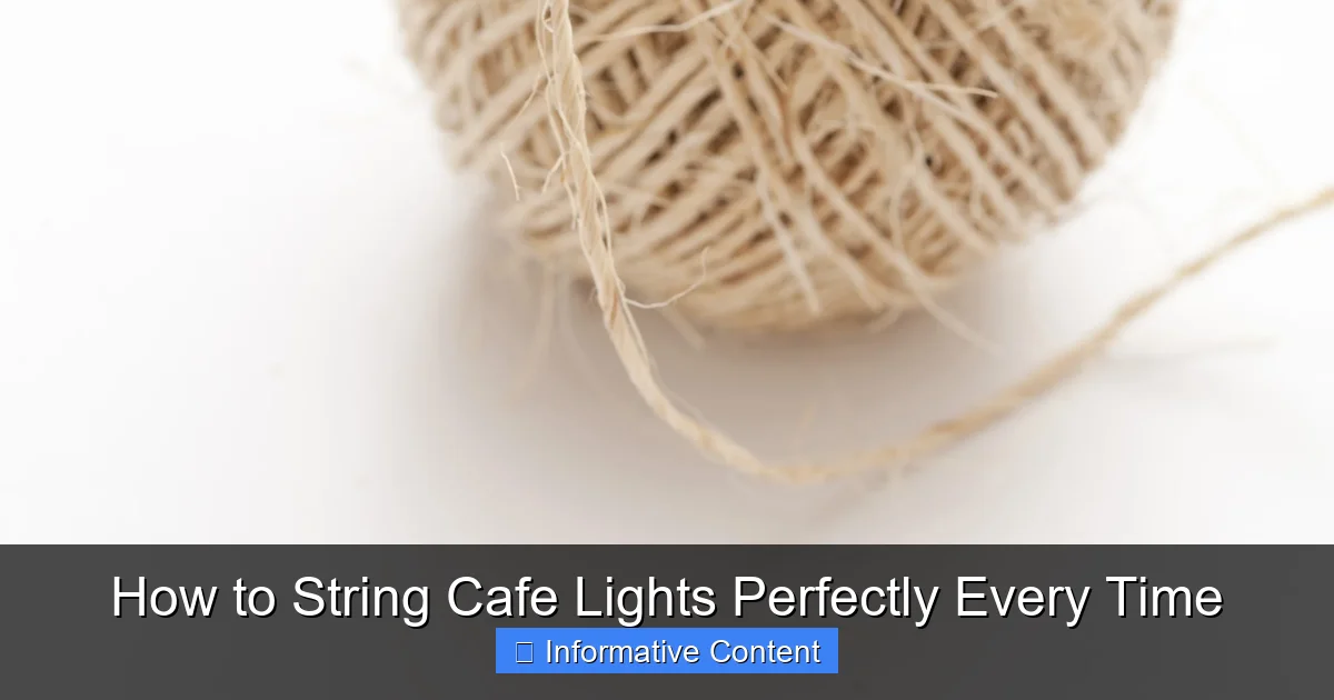How to String Cafe Lights Perfectly Every Time