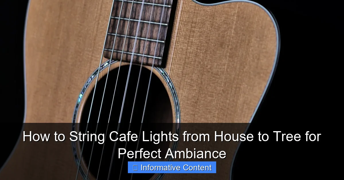 How to String Cafe Lights from House to Tree for Perfect Ambiance