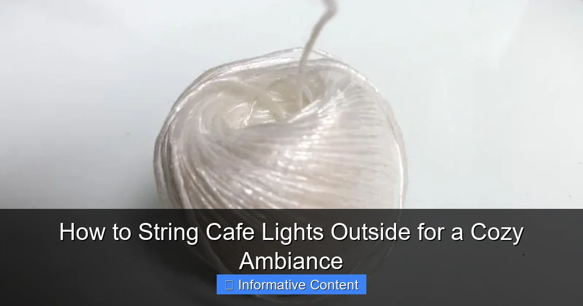 How to String Cafe Lights Outside for a Cozy Ambiance