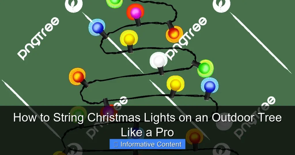 How to String Christmas Lights on an Outdoor Tree Like a Pro