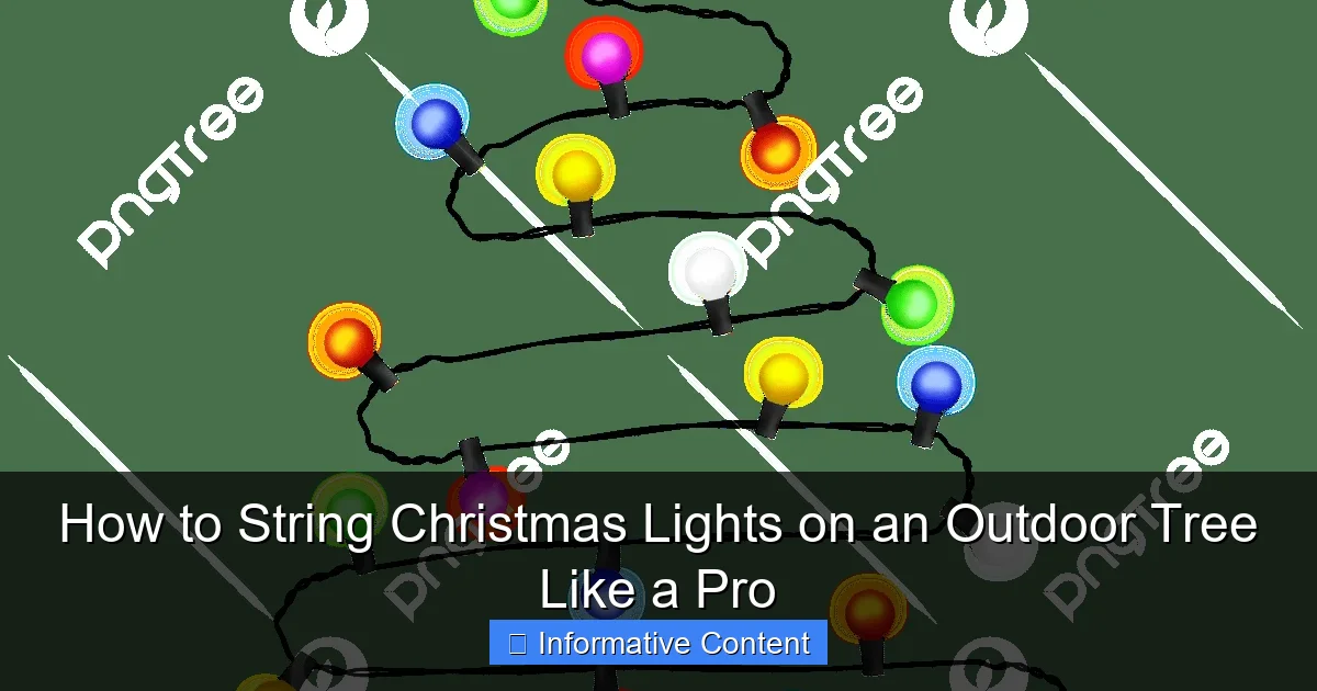 How to String Christmas Lights on an Outdoor Tree Like a Pro