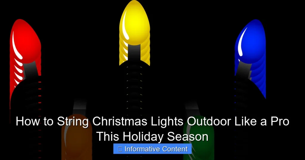 How to String Christmas Lights Outdoor Like a Pro This Holiday Season