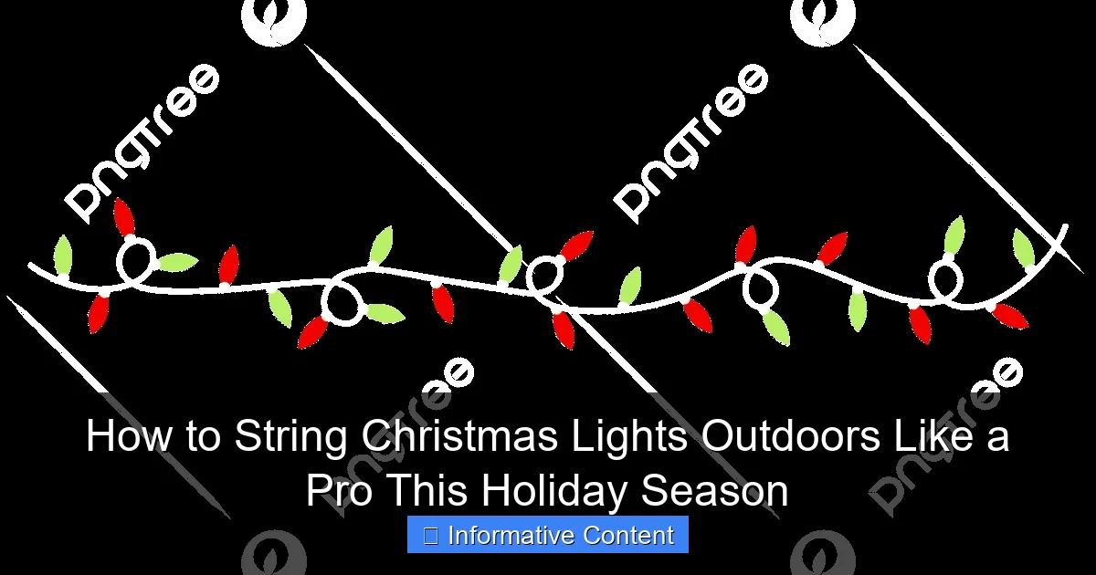How to String Christmas Lights Outdoors Like a Pro This Holiday Season