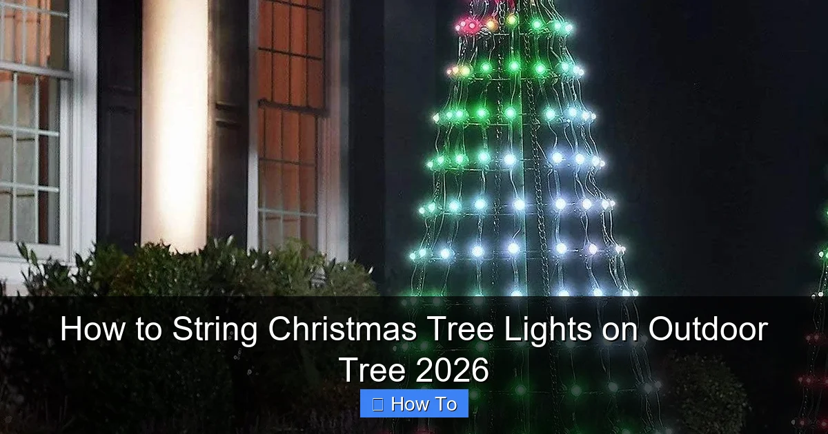 How to String Christmas Tree Lights on Outdoor Tree 2026