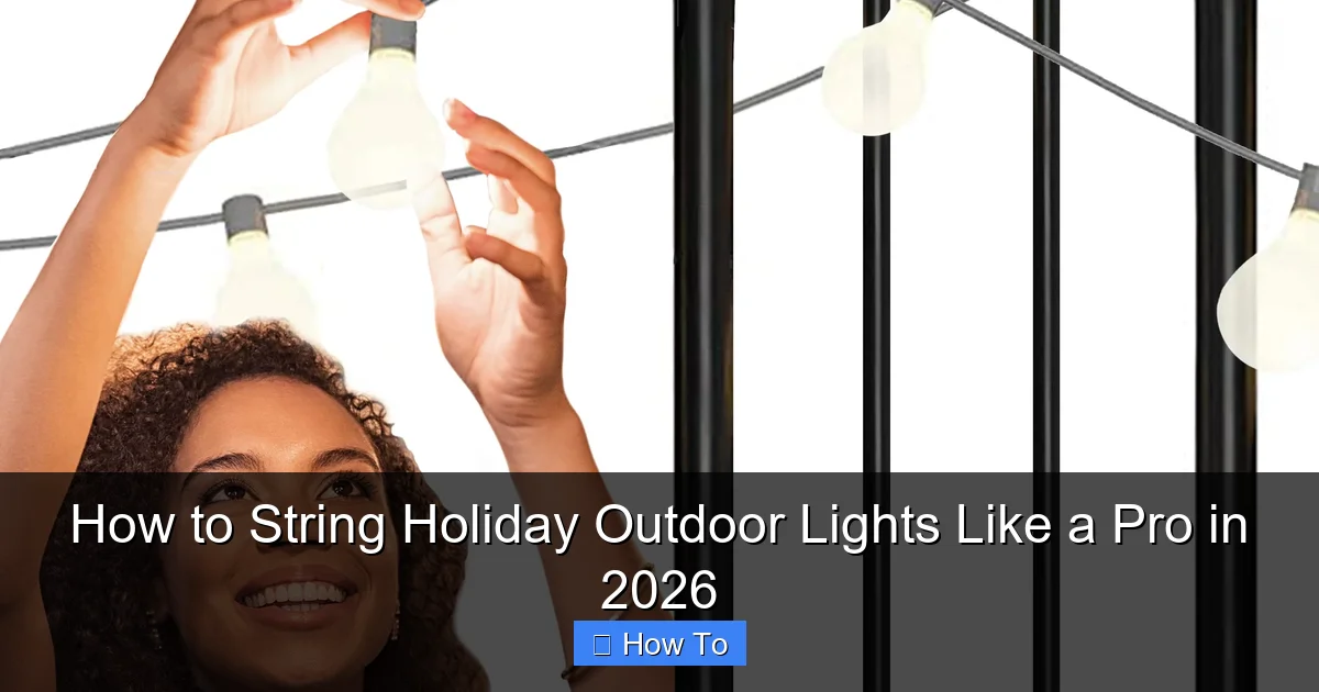 How to String Holiday Outdoor Lights Like a Pro in 2026