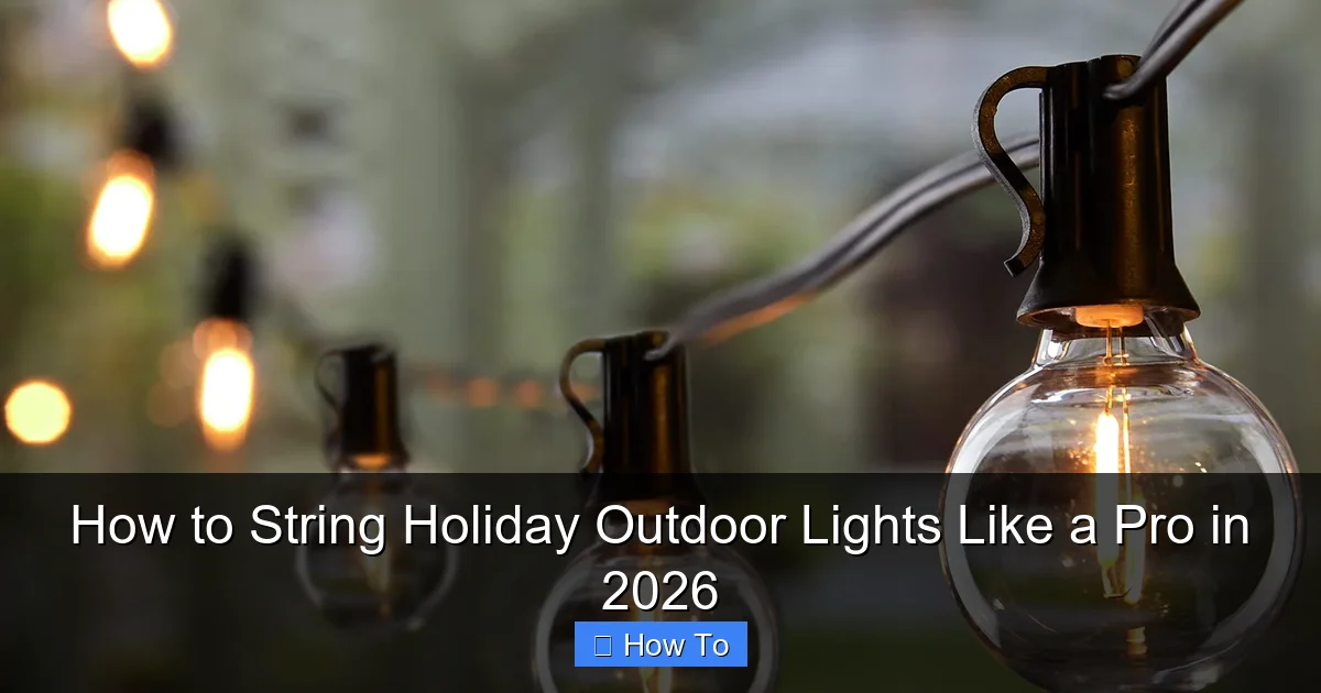 How to String Holiday Outdoor Lights Like a Pro in 2026