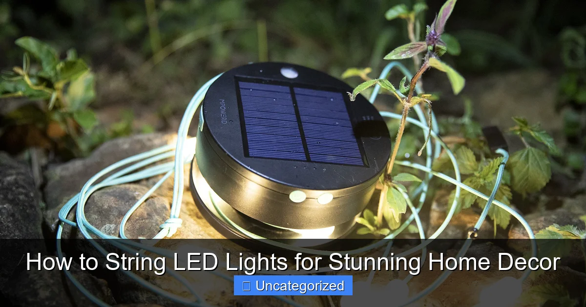 How to String LED Lights for Stunning Home Decor