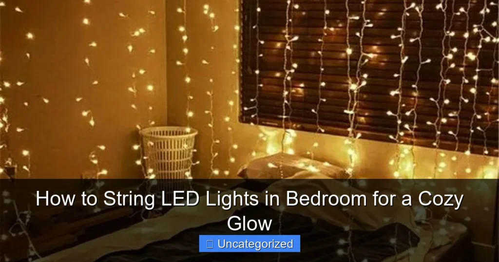 How to String LED Lights in Bedroom for a Cozy Glow