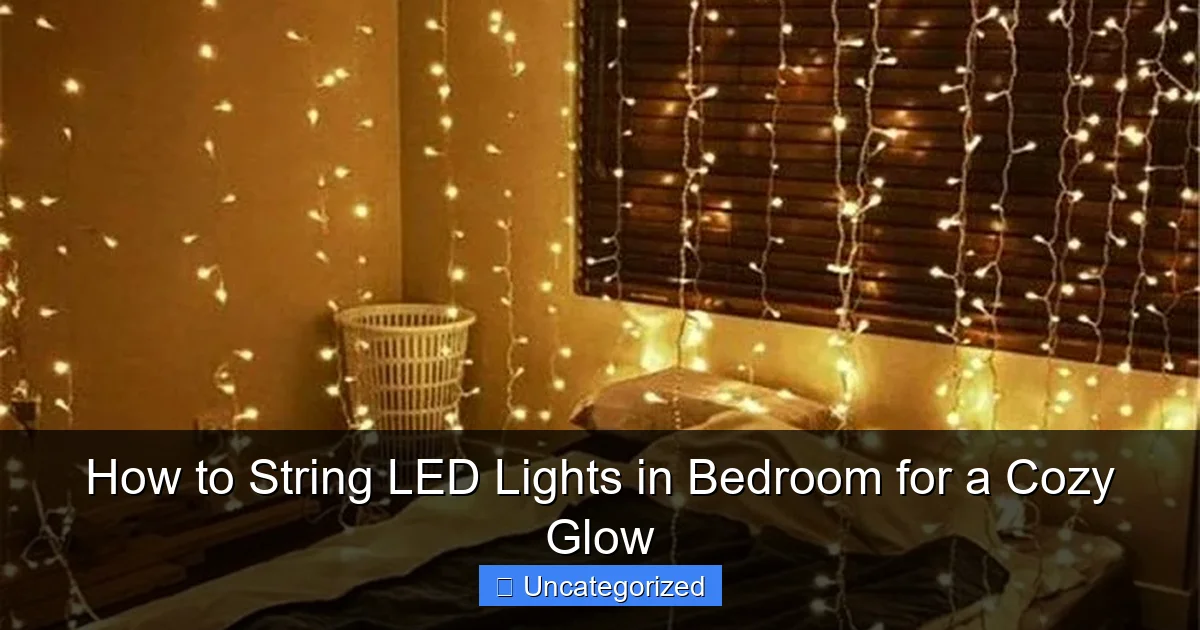 How to String LED Lights in Bedroom for a Cozy Glow