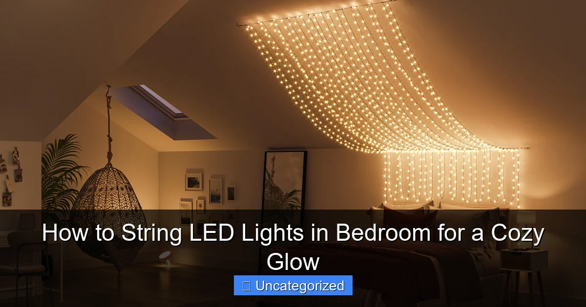 How to String LED Lights in Bedroom for a Cozy Glow