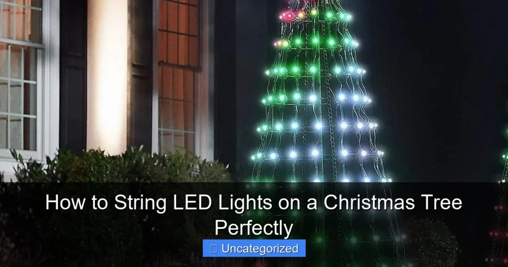 How to String LED Lights on a Christmas Tree Perfectly