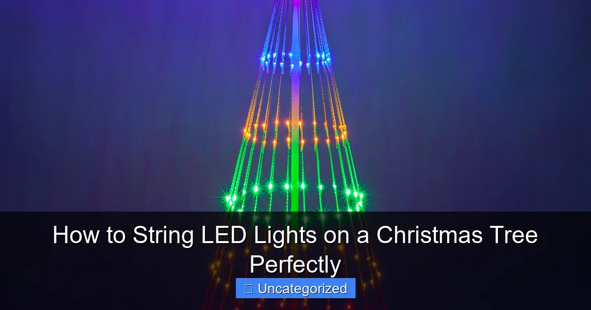 How to String LED Lights on a Christmas Tree Perfectly