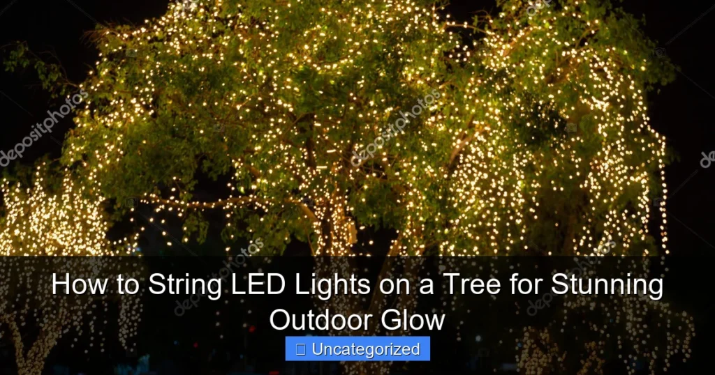 How to String LED Lights on a Tree for Stunning Outdoor Glow