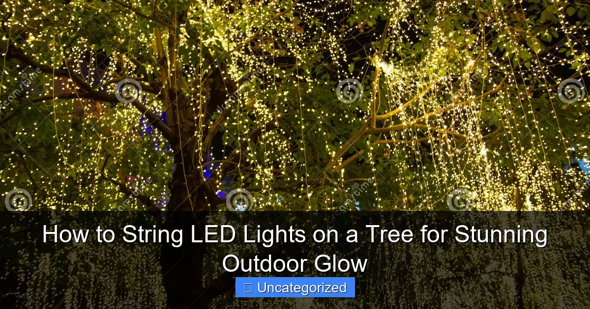How to String LED Lights on a Tree for Stunning Outdoor Glow