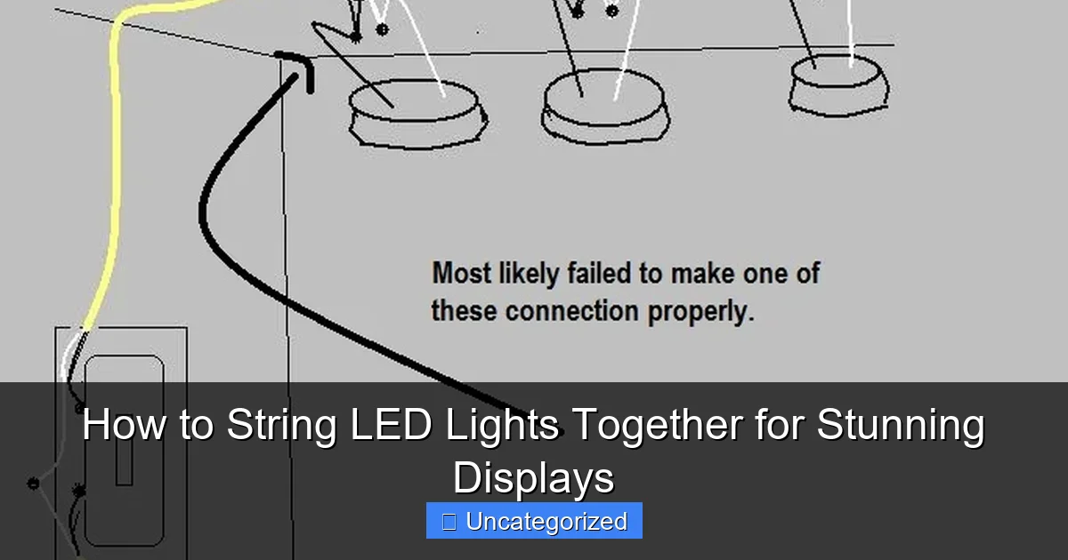 How to String LED Lights Together for Stunning Displays