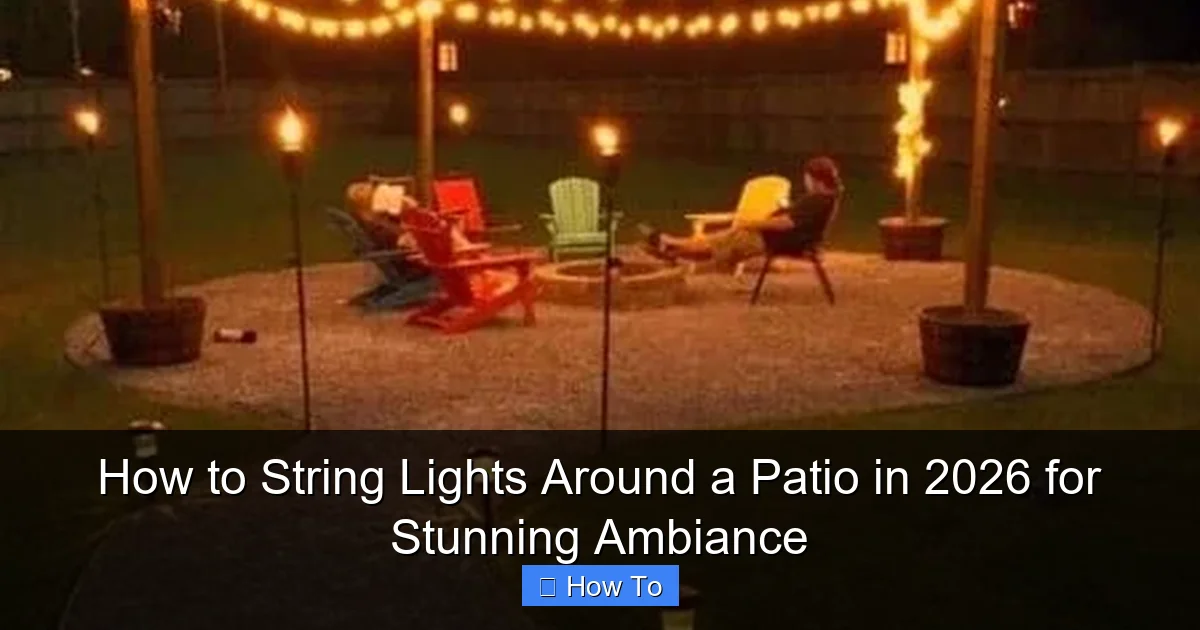 How to String Lights Around a Patio in 2026 for Stunning Ambiance