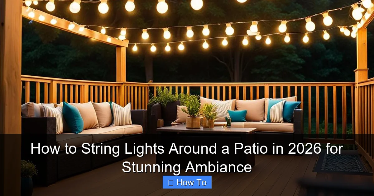 How to String Lights Around a Patio in 2026 for Stunning Ambiance