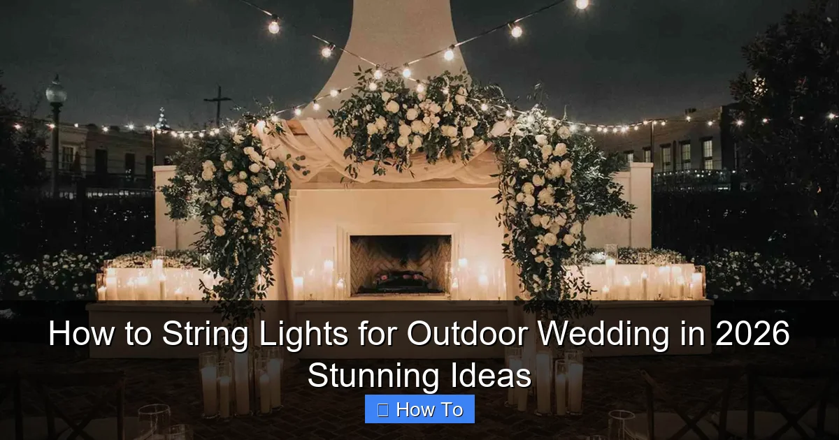 How to String Lights for Outdoor Wedding in 2026 Stunning Ideas