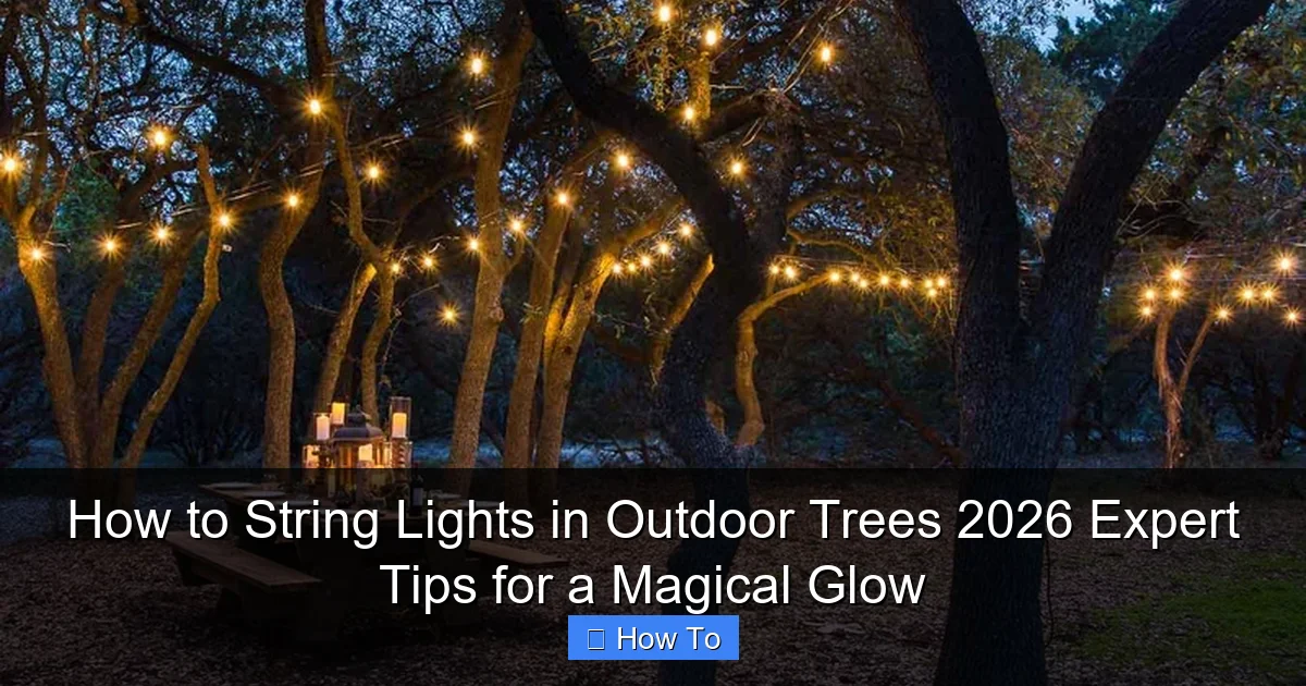 How to String Lights in Outdoor Trees 2026 Expert Tips for a Magical Glow