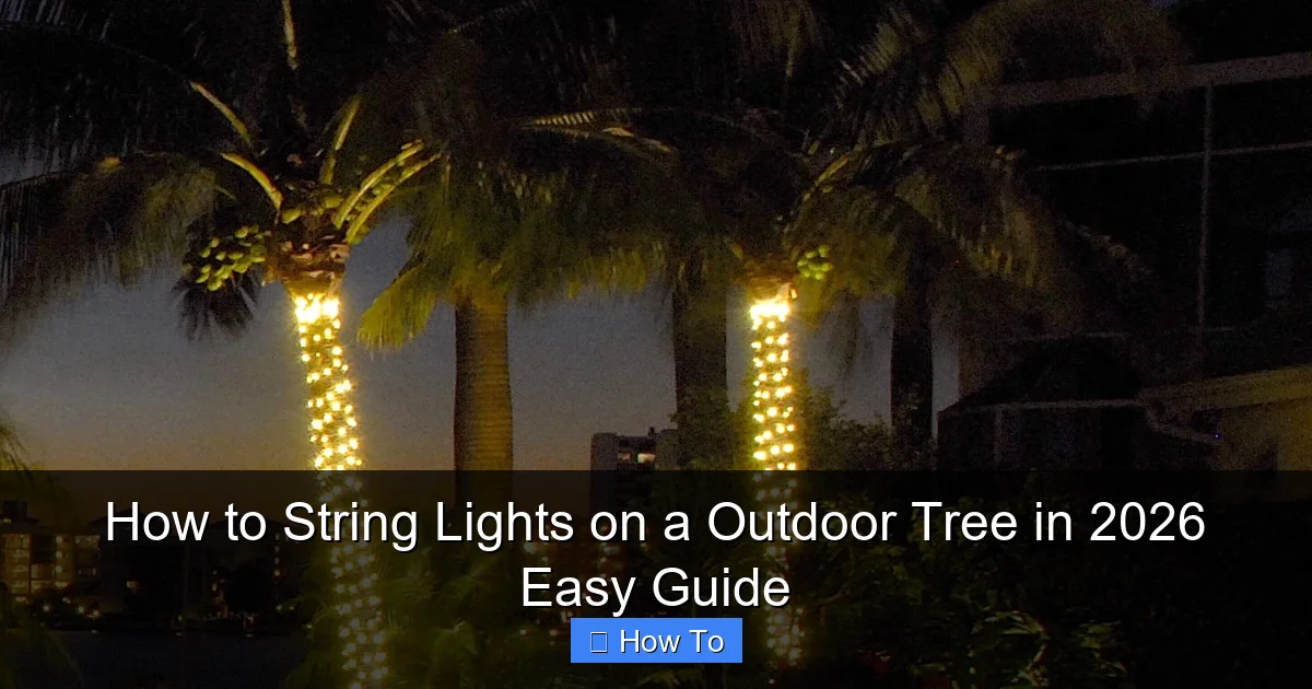 How to String Lights on a Outdoor Tree in 2026 Easy Guide
