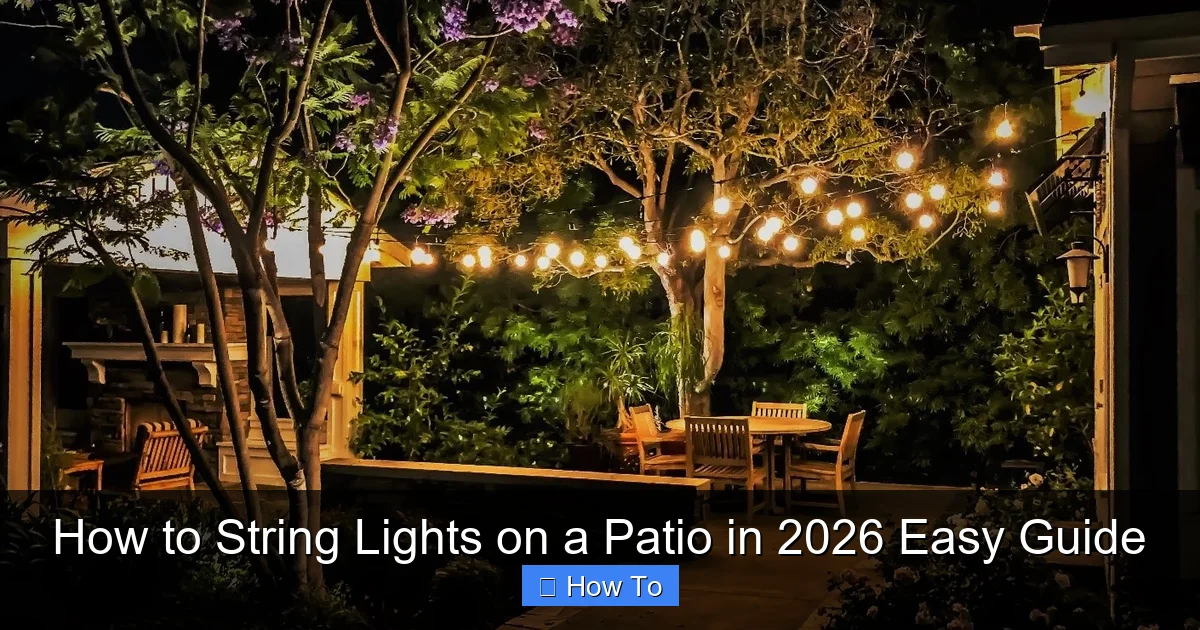 How to String Lights on a Patio in 2026 Easy Guide