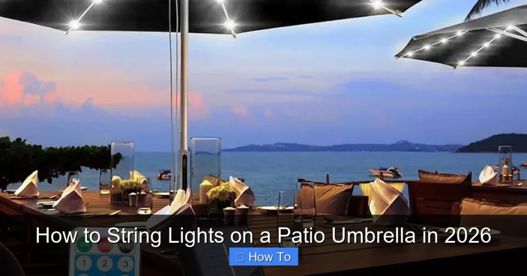 How to String Lights on a Patio Umbrella in 2026
