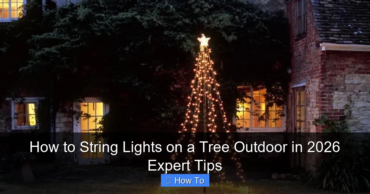 How to String Lights on a Tree Outdoor in 2026 Expert Tips