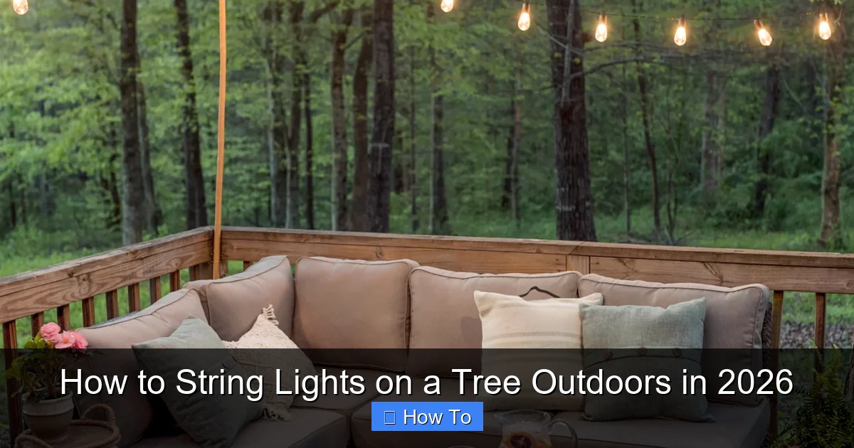 How to String Lights on a Tree Outdoors in 2026