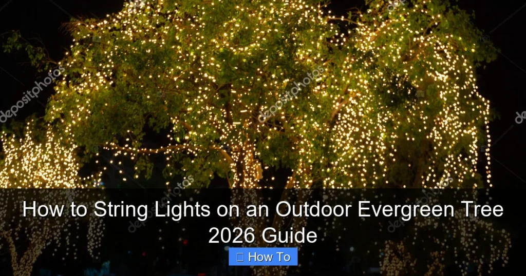 How to String Lights on an Outdoor Evergreen Tree 2026 Guide