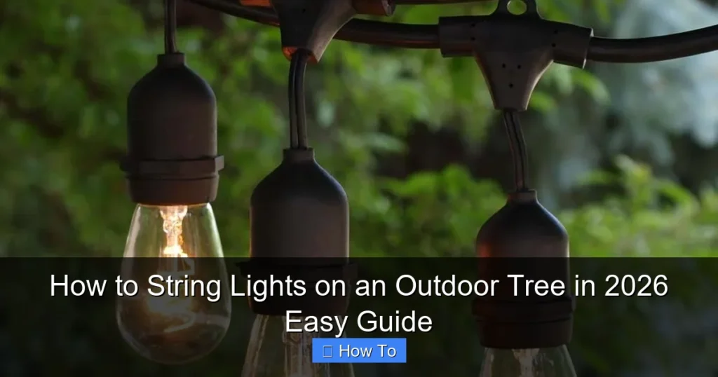 How to String Lights on an Outdoor Tree in 2026 Easy Guide