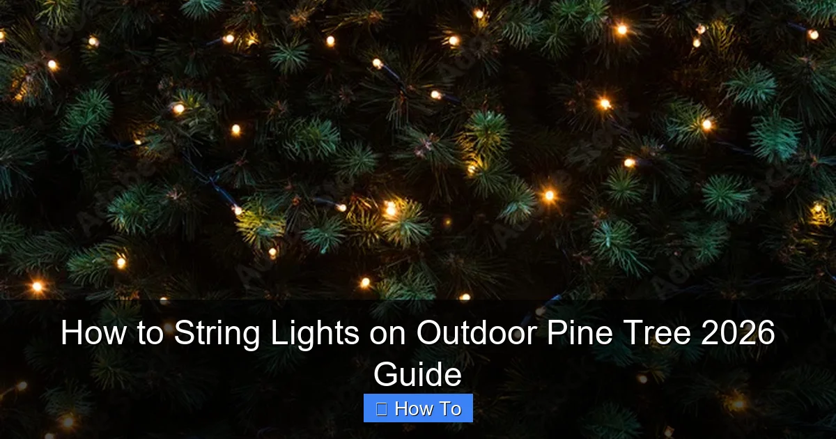 How to String Lights on Outdoor Pine Tree 2026 Guide