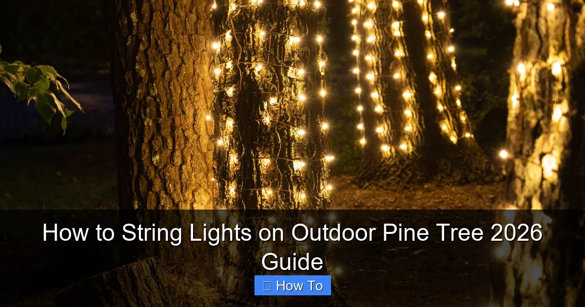 How to String Lights on Outdoor Pine Tree 2026 Guide