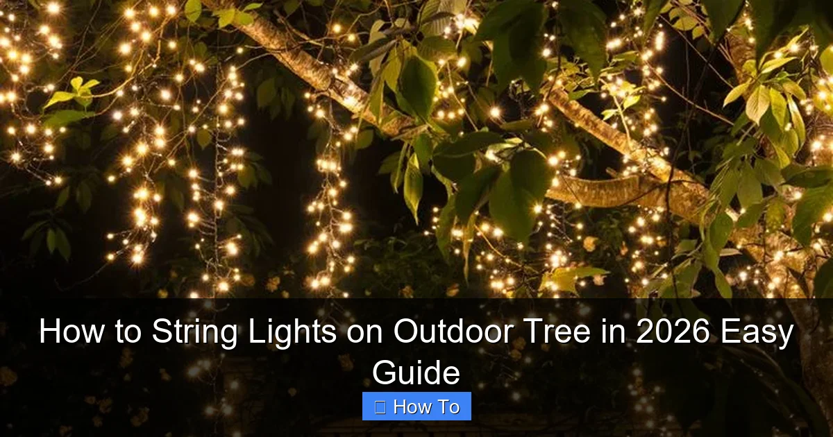 How to String Lights on Outdoor Tree in 2026 Easy Guide