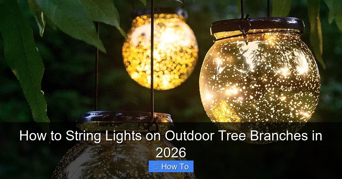 How to String Lights on Outdoor Tree Branches in 2026