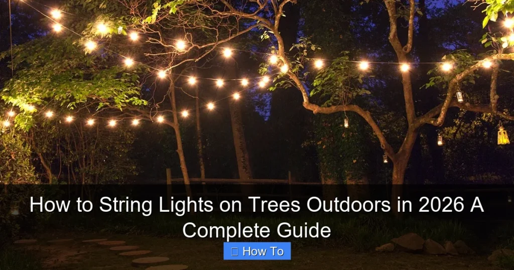 How to String Lights on Trees Outdoors in 2026 A Complete Guide